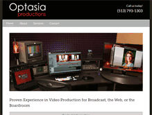 Tablet Screenshot of optasiaproductions.com